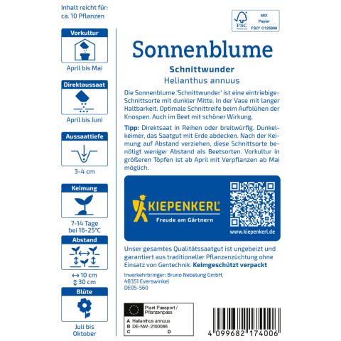 Sonnenblumen "Schnittwunder"