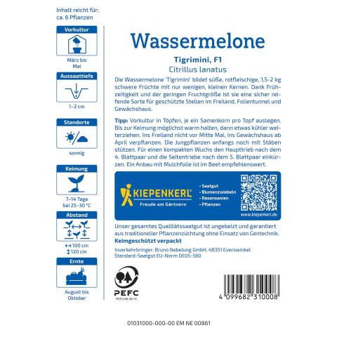 Wassermelonen Tigrimini, F1