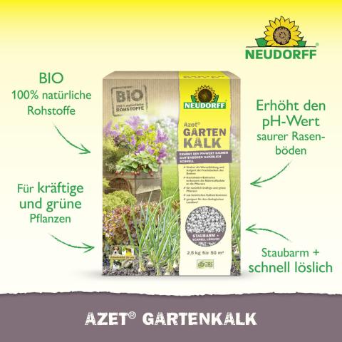 Azet® Gartenkalk 2,5kg für 50m²