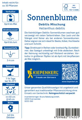 Saatgut Sonnenblumen Mischung Debilis