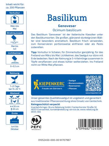 Basilikum "Genoveser"